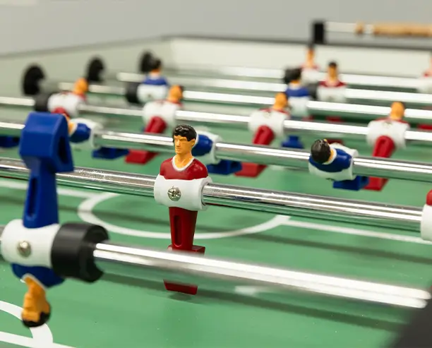 Closeup Of Foosball Table