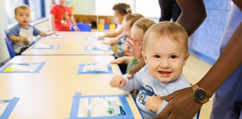 Baby Activity Table Preschool Classroom Group