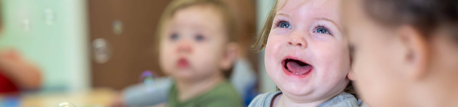 Baby Smiling Preschool Playtime
