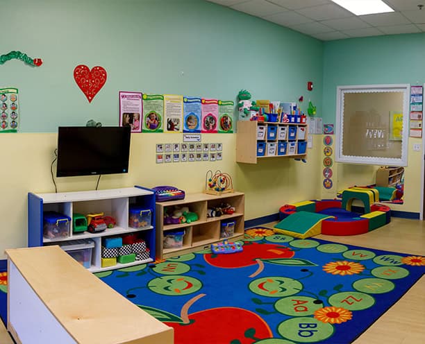 Colorful Preschool Classroom Play Area