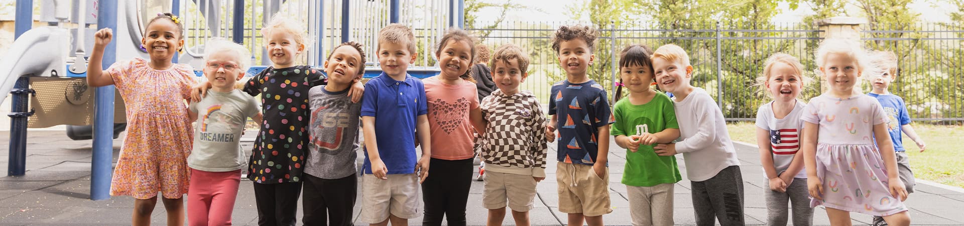 Kids Lining Up Playgroung