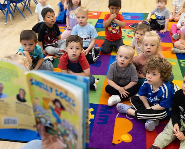 Preschool Kids Storytime Group Reading